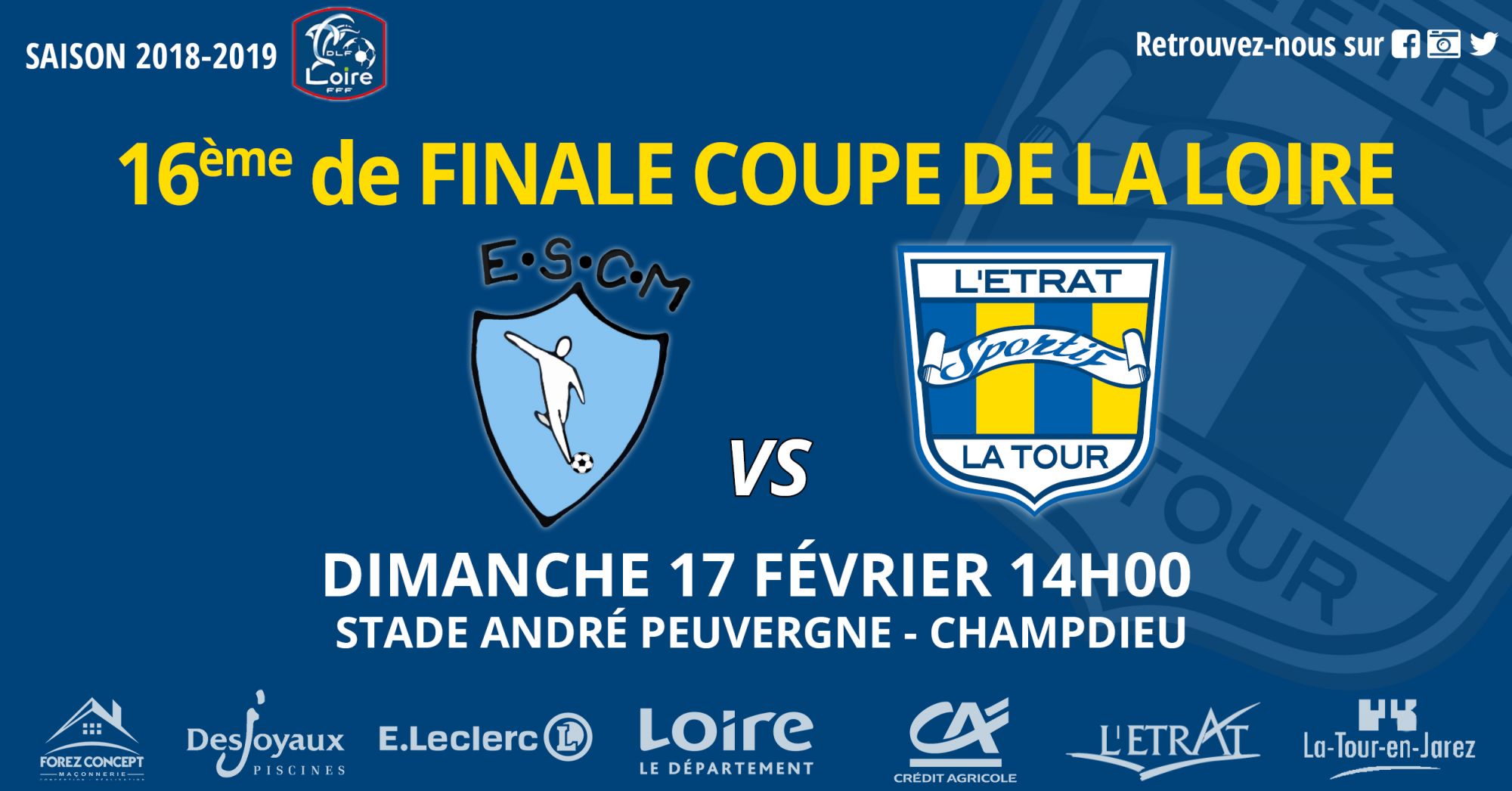 Coupe de la Loire: 16' de finale ce dimanche Ã  Champdieu