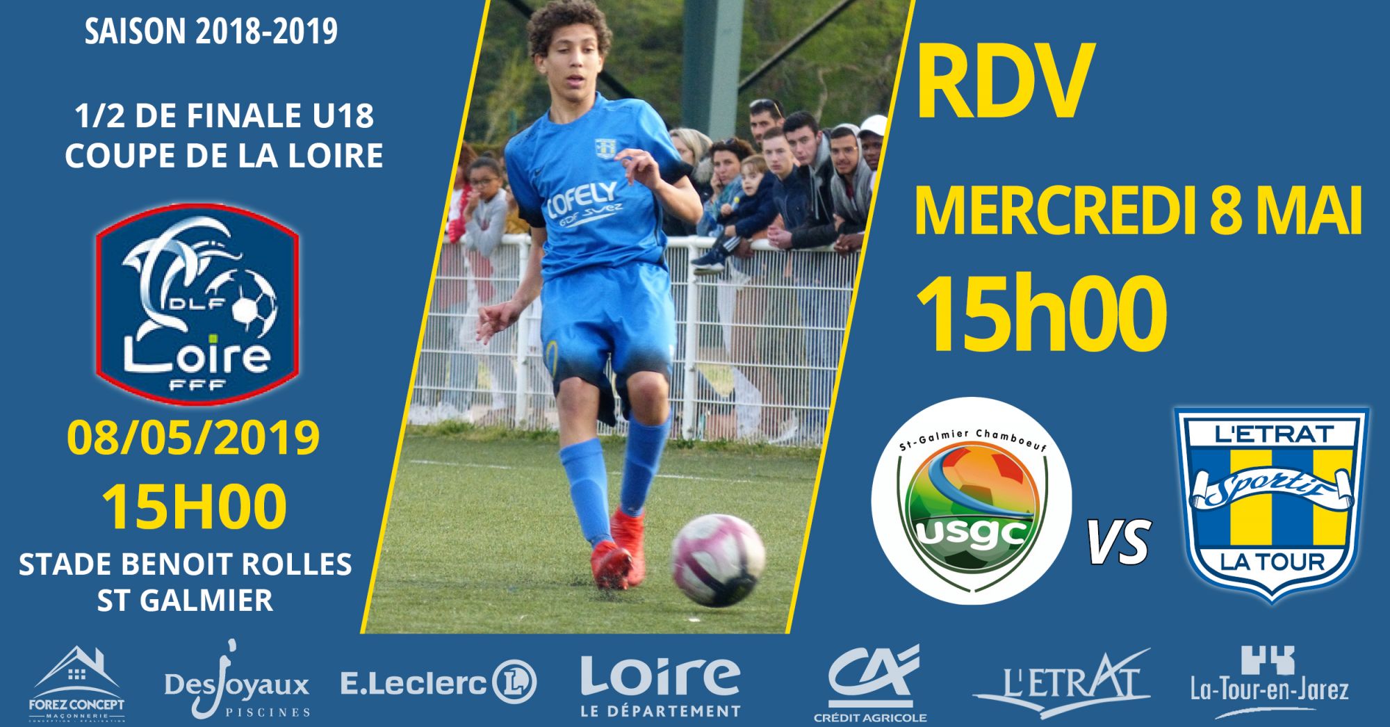 Tirage au sort 1/2 finale Coupe de la Loire U18!
