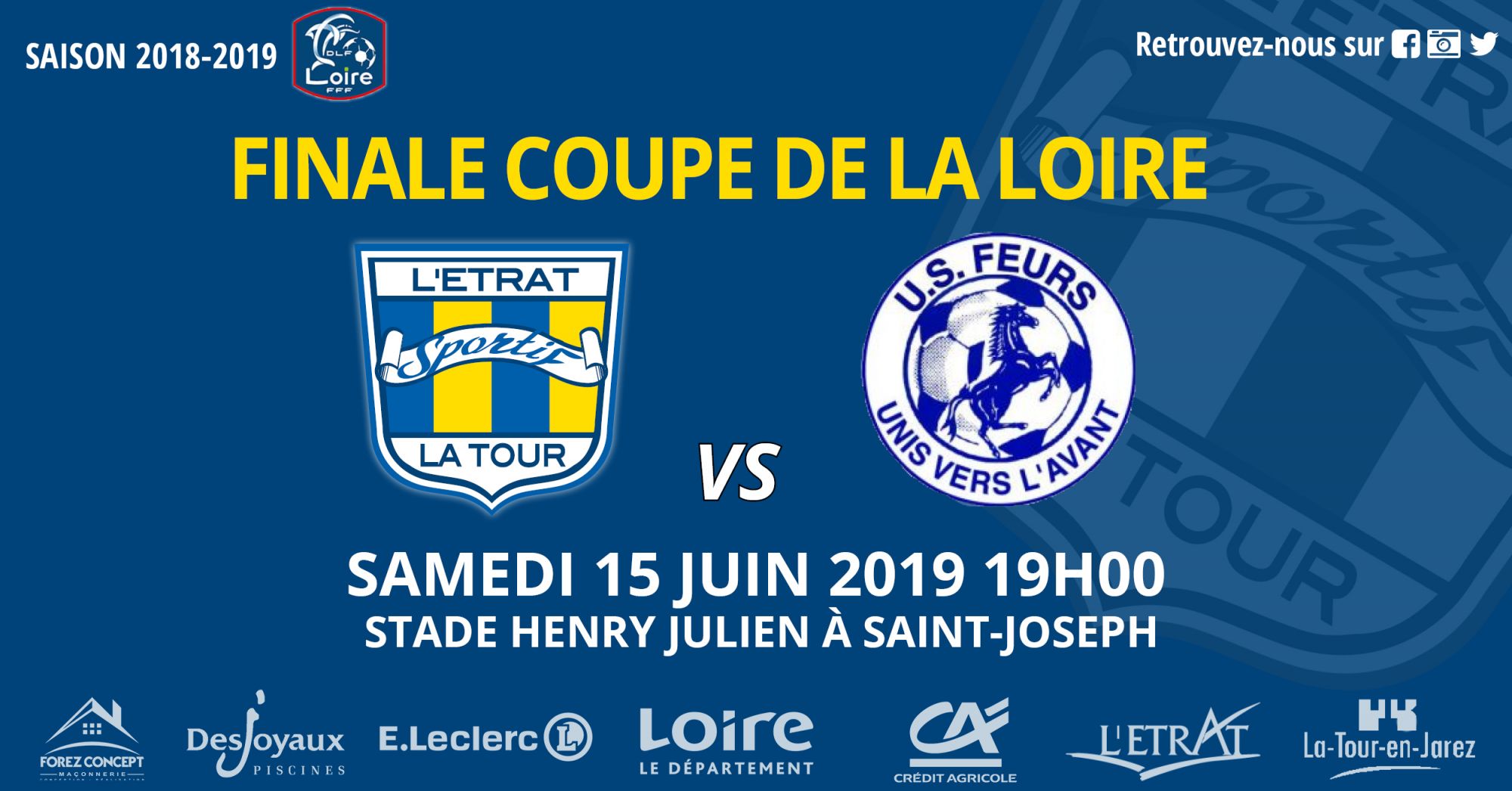 Coupe de la Loire : La finale face Ã  Feurs aura lieu ce samedi 19h00 Ã  St Joseph !
