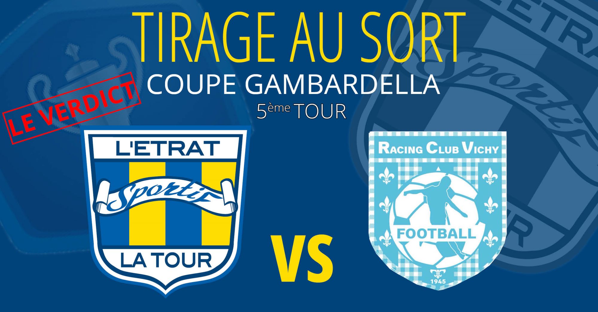 Tirage 5' tour Coupe Gambardella : Le Verdict ! 